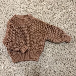 Quincy Mae Chunky Turtleneck Sweater - Rust